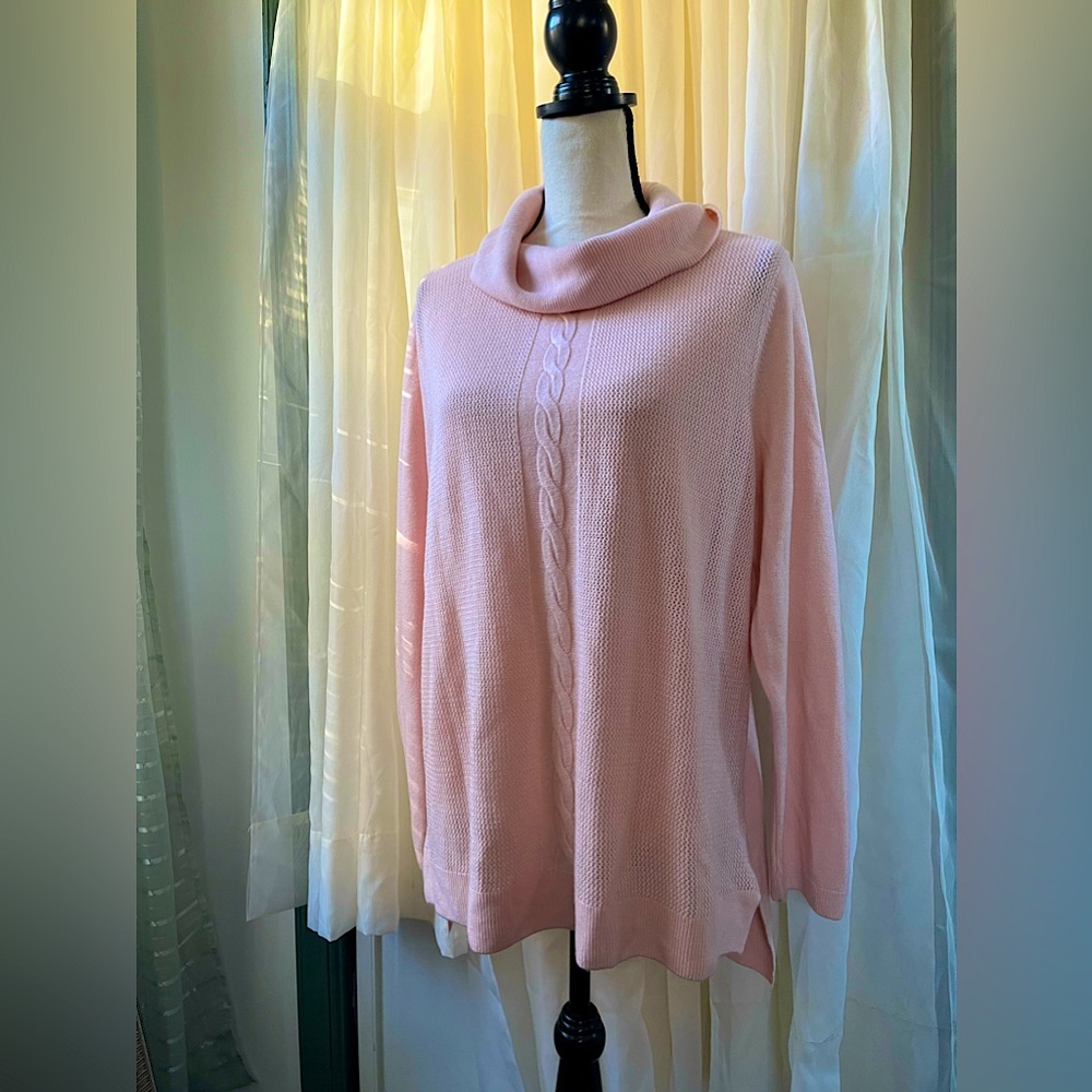 Pink Turtleneck